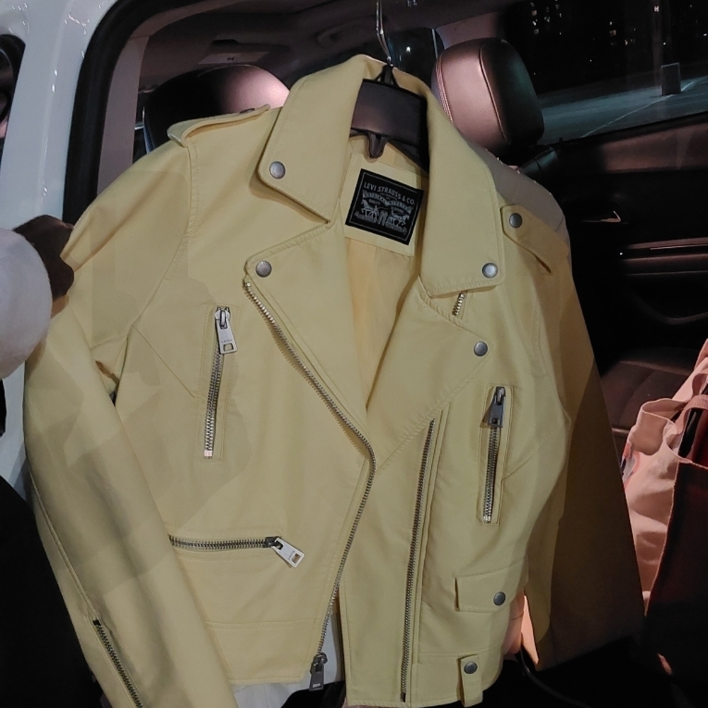 Levi's Women's Yellow Biker Jacket